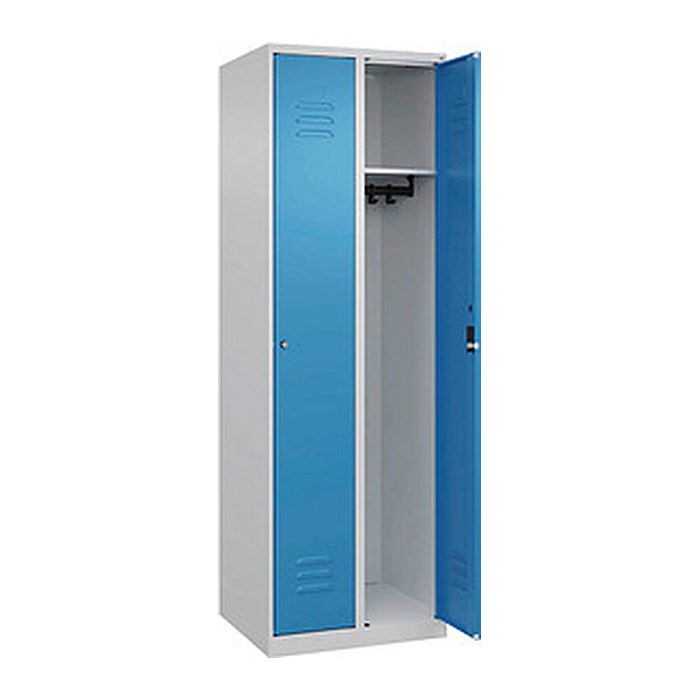 CP Spind Classic Plus lichtblau, lichtgrau 080000-20 S10017, 2 Schließfächer 60,0 x 50,0 x 185,0 cm