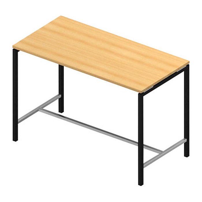 Quadrifoglio Stehtisch Creo buche rechteckig, 4-Fuß-Gestell grau, 160,0 x 80,0 x 107,0 cm