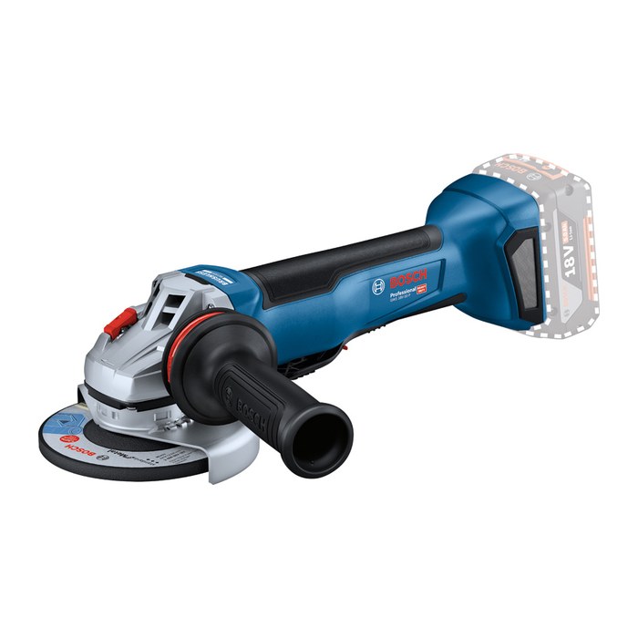 BOSCH Professional GWS 18V-10 P Akku-Winkelschleifer-Set 18,0 V, mit 2 Akkus