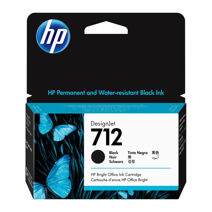 HP 712(3ED70A) schwarz Druckerpatrone