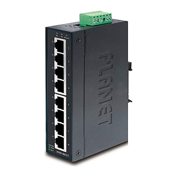 PLANET 8-Port 10/100TX Industrial Fast Ethernet Switch