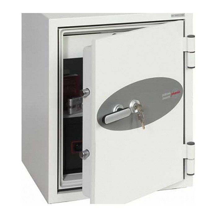 phoenix Tresor Data Combi mit Feuerschutz signalweiß 50,0 x 50,0 x 64,0 cm
