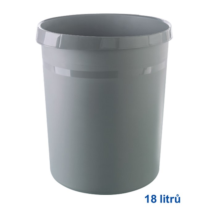 HAN Grip Papierkorb 18,0 l dunkelgrau, 1 St.