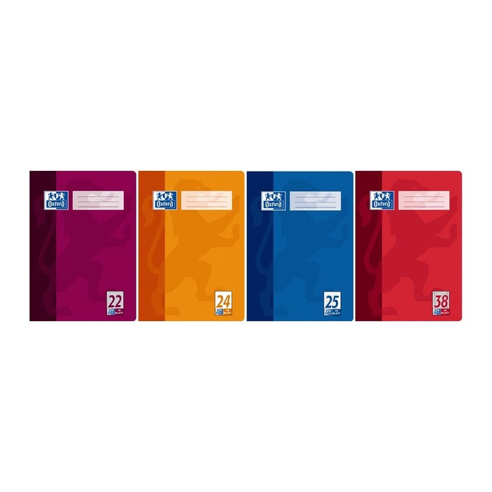 OXFORD Schulheft School Lineatur 40 kariert DIN A4 Rand rundum, 16 Blatt, 1 St.