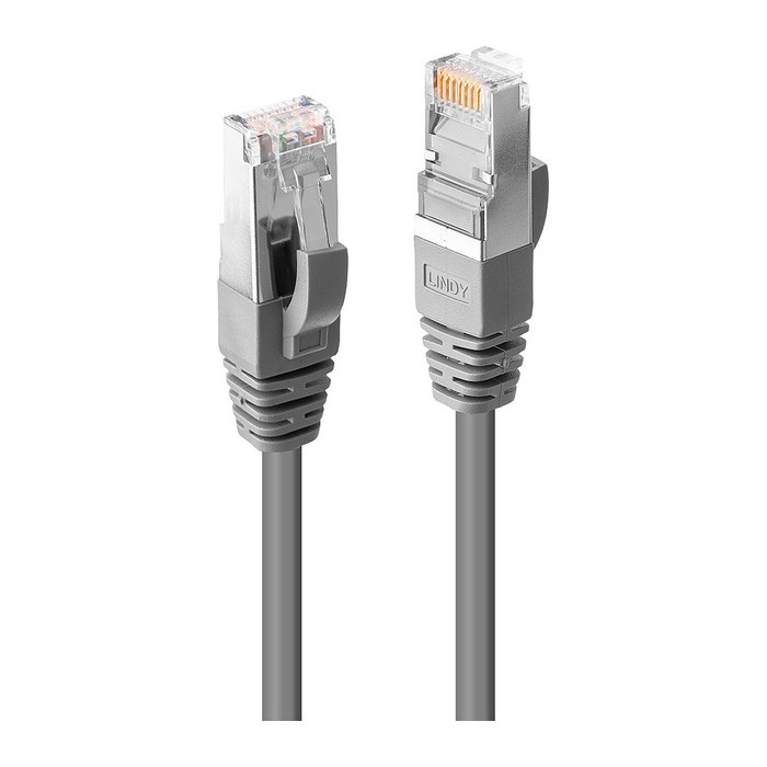 LINDY Patchkabel Cat6 SSTP / S/FTP PIMF grau 10m