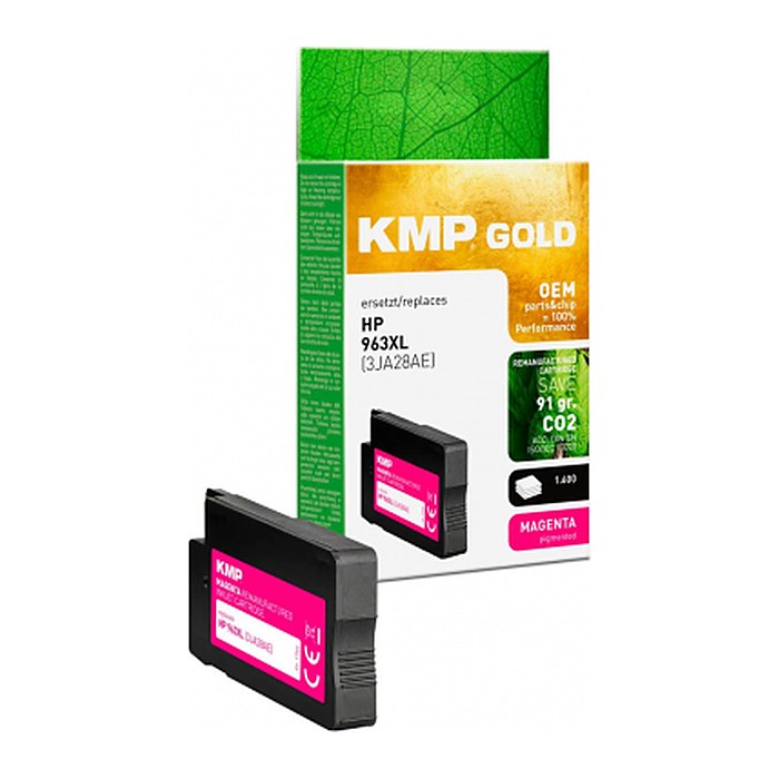 KMP Gold magenta pigmentiert Druckerpatrone kompatibel zu HP 963XL (3JA28AE)