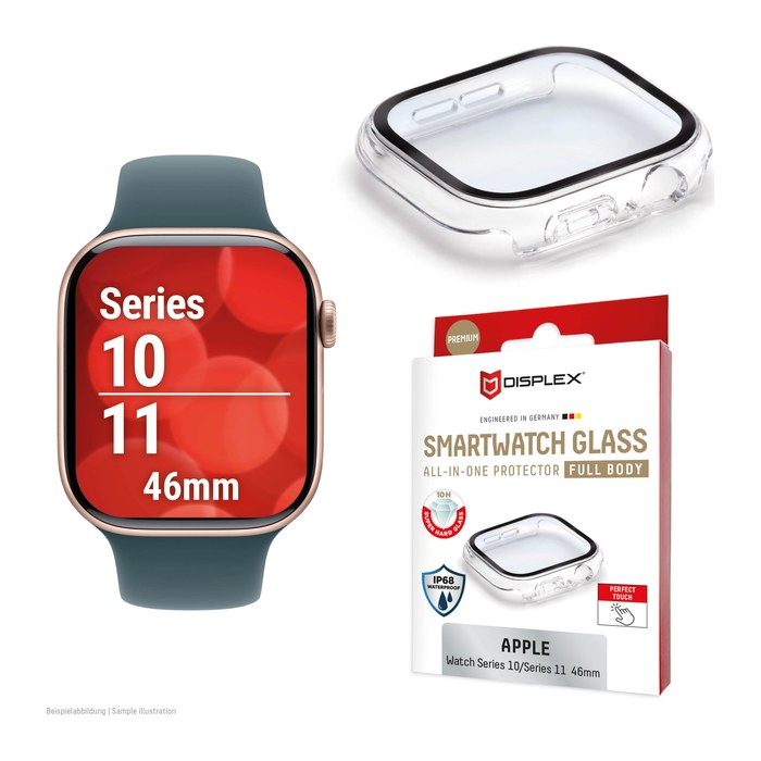 DISPLEX® Smartwatch Glass All-in-One Schutz-Set für Smartwatch
