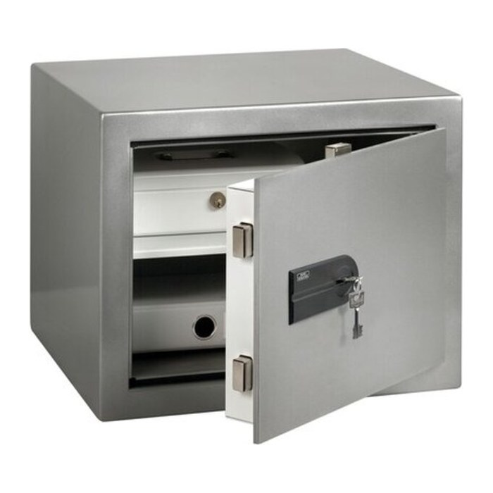 BURG WÄCHTER Tresor MT 640 K Sicherheitsstufe 0 nach EN 1143-1 silber 43,0 x 39,0 x 34,0 cm