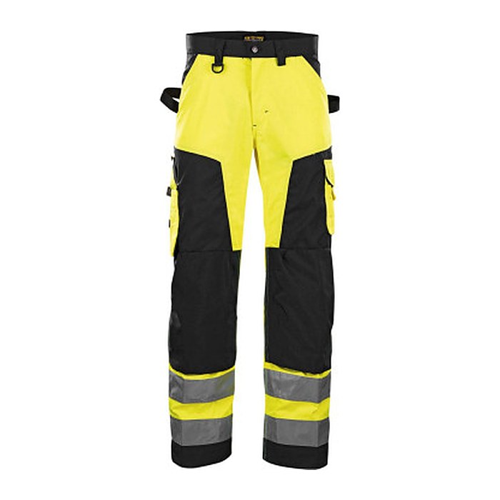 BLAKLÄDER® Herren Warnschutzhose 1566 gelb, schwarz Größe 30