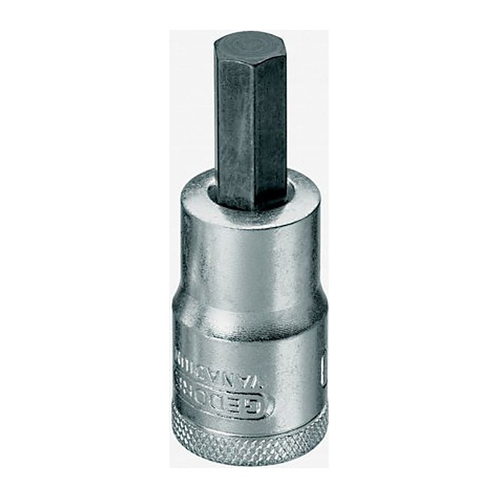 GEDORE 1/2 Zoll 6-Kant Steckschlüsseleinsatz Größe: 10,0 mm Länge: 60,0 mm
