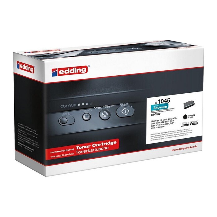 edding EDD-1045 schwarz Toner kompatibel zu brother TN-3380