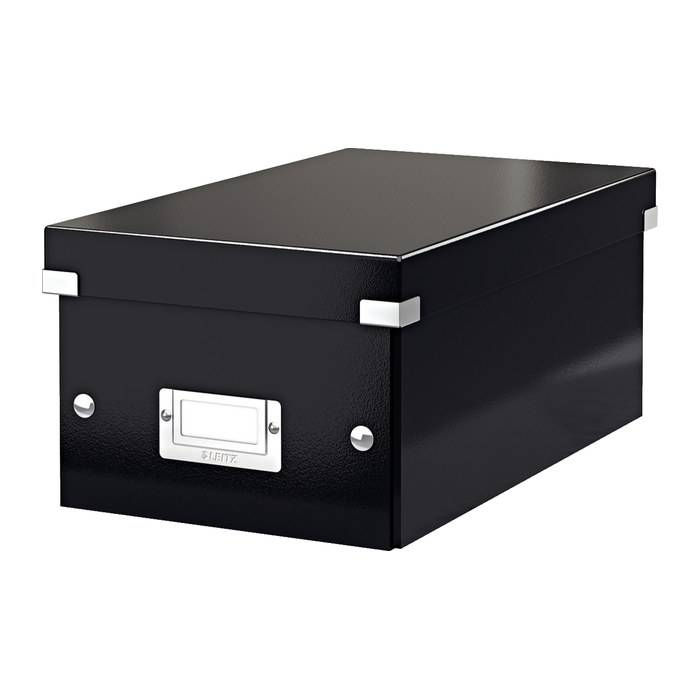 LEITZ CD-/DVD-Box Click & Store schwarz, 1 St.