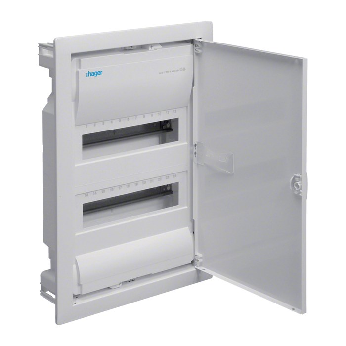hager Sicherungskasten VU24NC, 24 Module, IP30 für Innenbereich, 1 St.