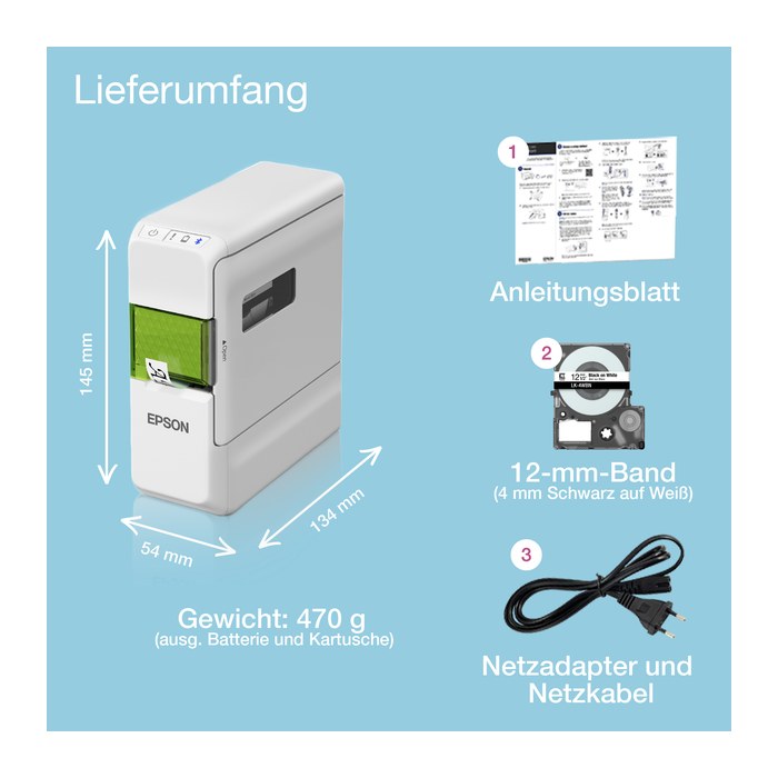 EPSON LW-C410 Beschriftungsgerät weiß