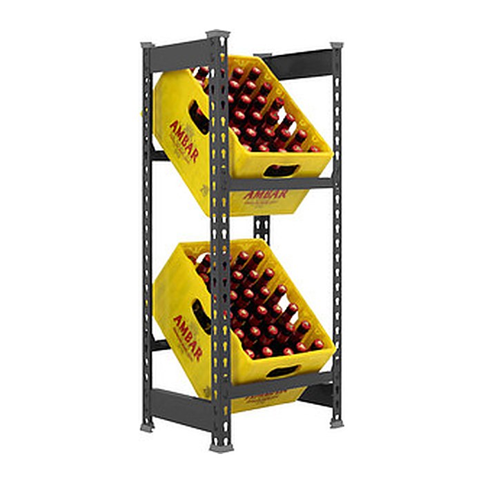Simonrack Getränkekistenregal SIMONBOTTLE 2 8425437129599 anthrazit 40,0 x 30,0 x 100,0 cm
