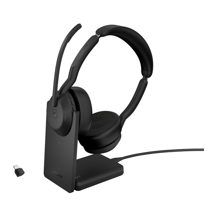 Jabra Evolve2 55 MS mit Ladestation Bluetooth-Headset schwarz