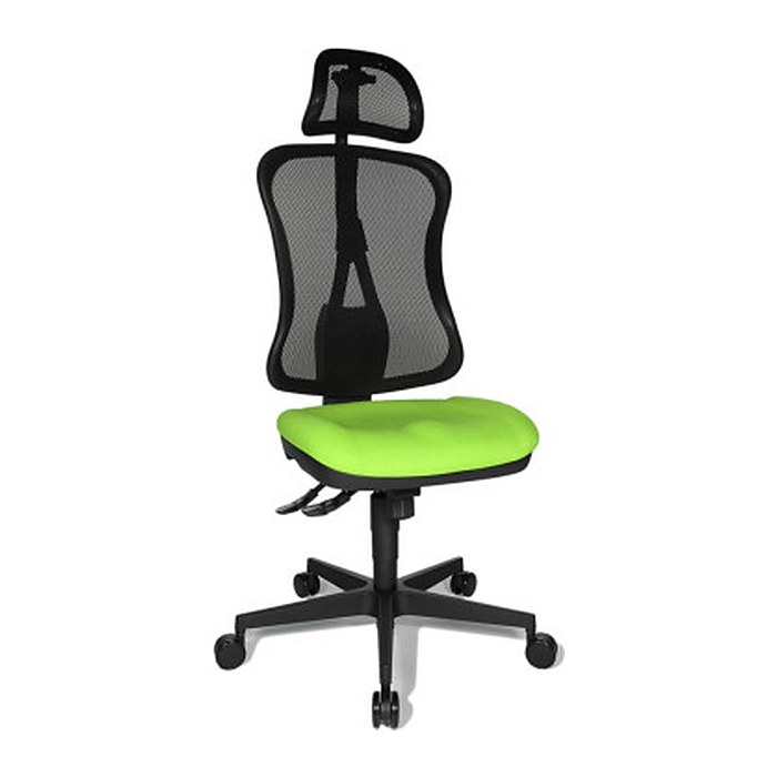 Topstar Bürostuhl Head Point SY, HE200 G05/B90X Stoff grün, Gestell schwarz