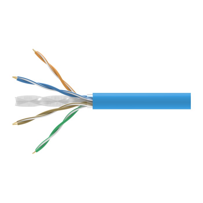 Equip Instal.Kab Cat6A DCA U/UTP 305.00m blau LSZH