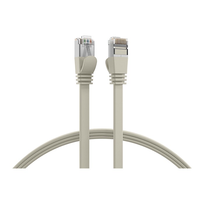 EFB RJ45 Flachpatchkabel U/FTP Cat.6A PVC 0.15m grau