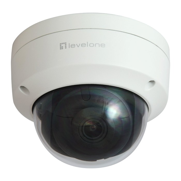 LevelOne IPCam Dome Fix Out 4MP/H.265/IR/ 10W/PoE/IP67