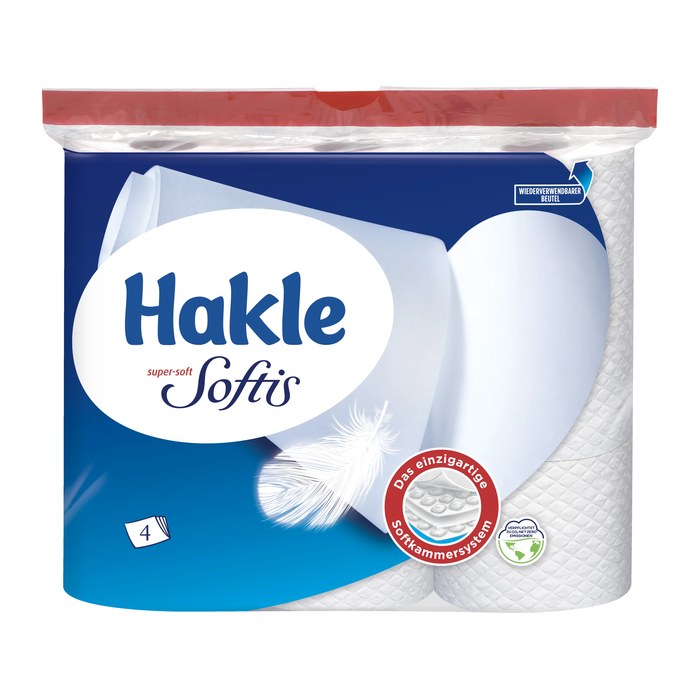 Softis Toilettenpapier 4-lagig, 9 Rollen