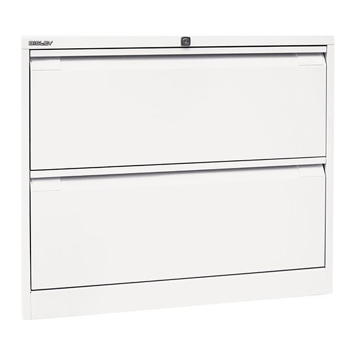 BISLEY LIGHT Hängeregistraturschrank verkehrsweiß 2 Schubladen 80,0 x 62,2 x 71,1 cm, 1 St.