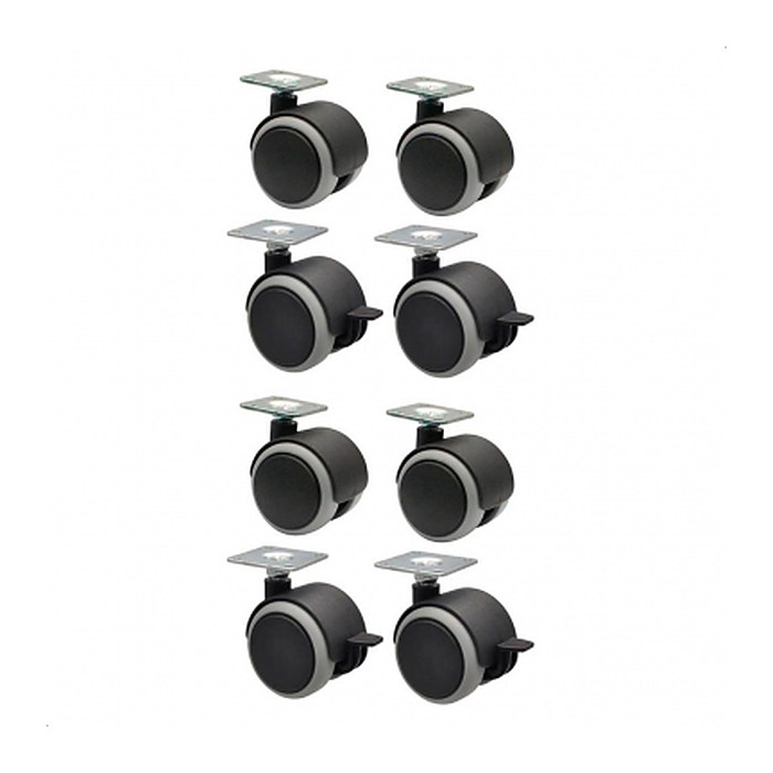 WAGNER® design yourself Rollen für Schränke und Regale RO 0724, 8 St.