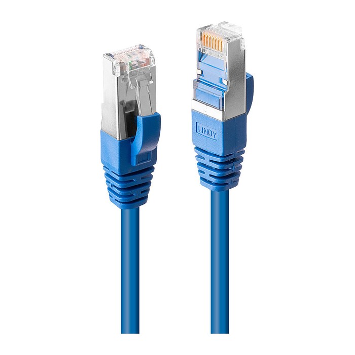 LINDY Patchkabel Cat6 SSTP / S/FTP PIMF blau 0.50m