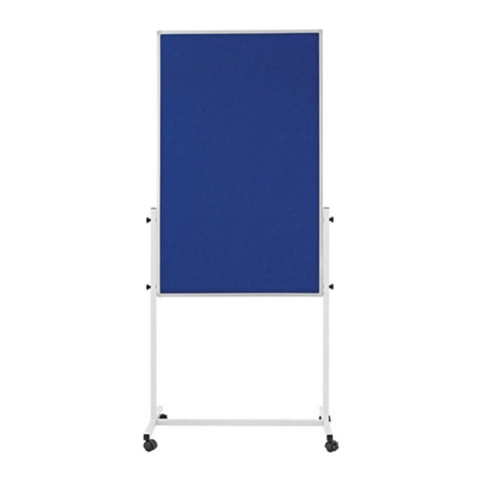 magnetoplan mobiles Whiteboard 3in1 Universal-Board 75,0 x 120,0 cm blau#!#weiß Filz/Whiteboard