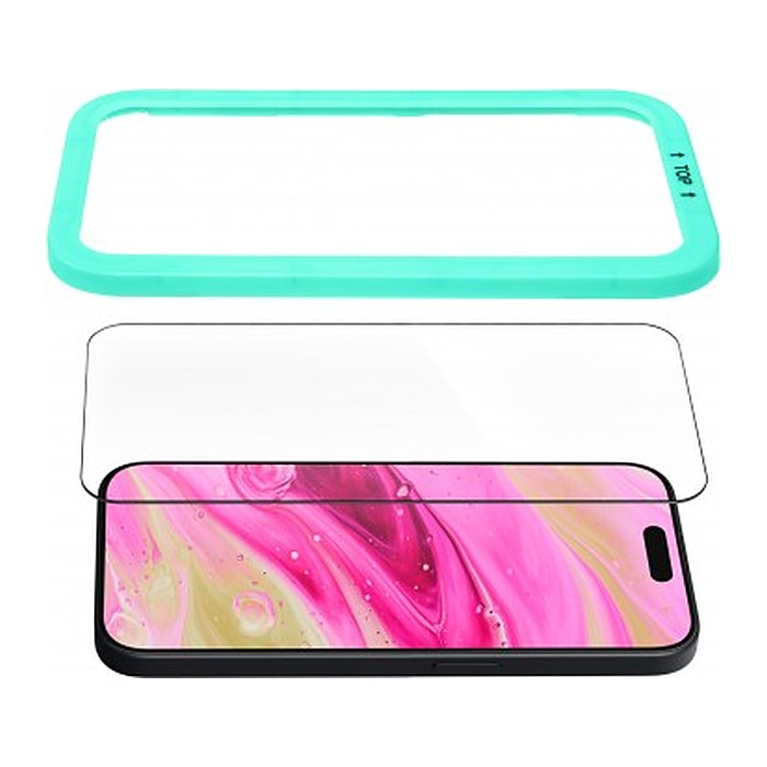 LAUT PRIME GLASS Clear glass screen protector for iPhone 15