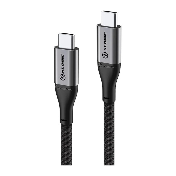 Alogic USB 2.0 Datenkabel Typ C -C M/M 5A 480 Mbps 0,3m, gr
