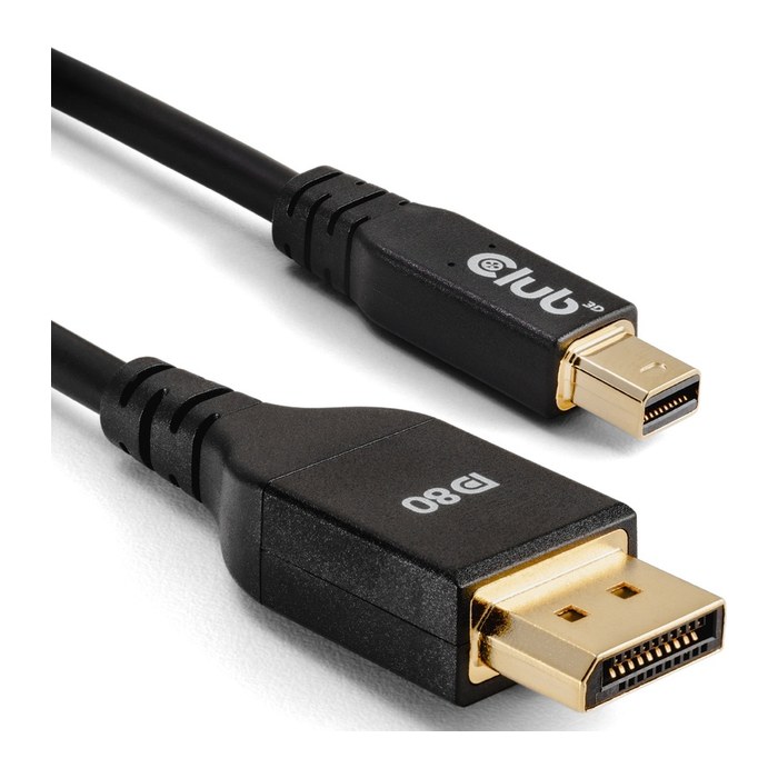 Club3D Kabel MiniDP 2.1 <-> DP2.1 1m 10K60Hz St/St retail