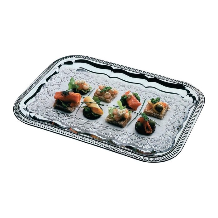 APS Servierplatte silber 31,0 x 41,5 cm, 1 St.
