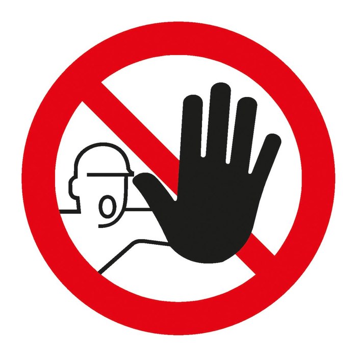 SafetyMarking® Verbotsschild "Zutritt für Unbefugte verboten" rund 20,0 cm, 1 St.