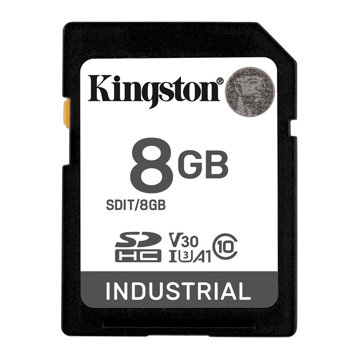 SD Card 8GB Kingston SDHC Industrial -40C to 85C retail