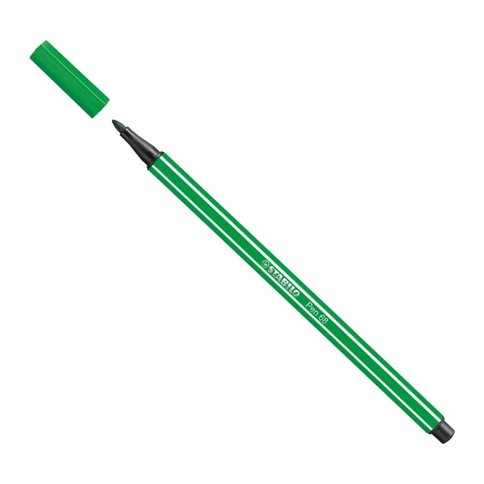 STABILO Pen 68 Filzstifte grün, 10 St.