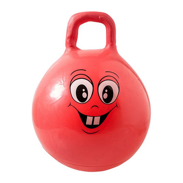 Idena Hüpfball Happy Face rot, 1 St.