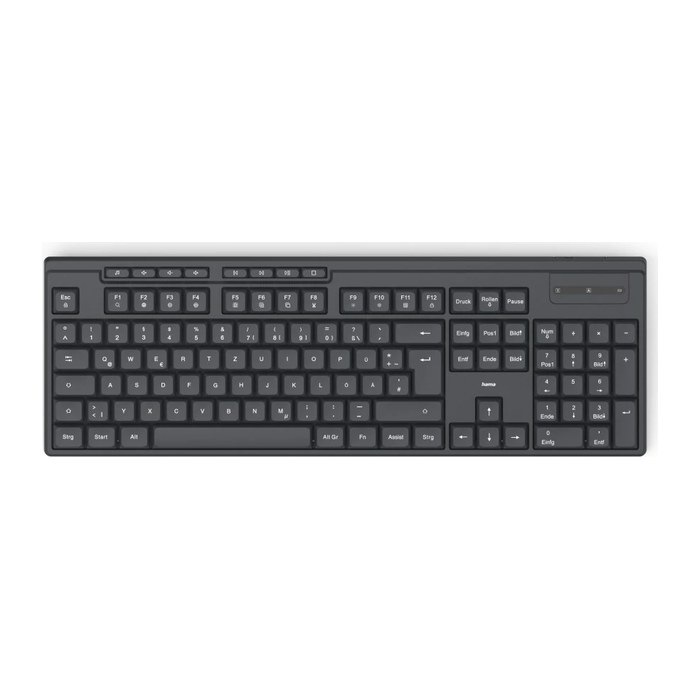 hama WK-200 Tastatur kabellos schwarz
