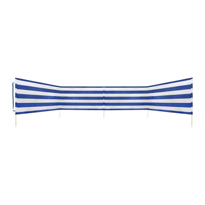 Idena Strand-Windschutz  weiß, blau 600,0 x 80,0 cm