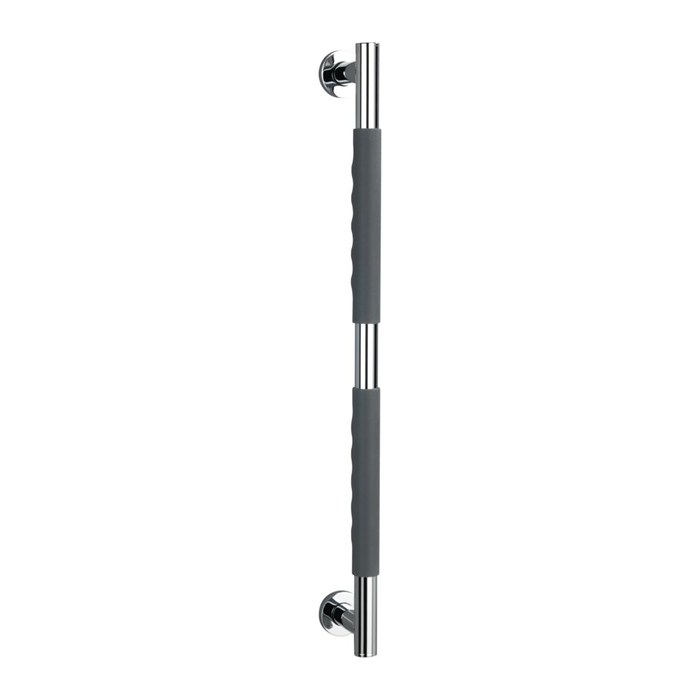 WENKO Haltegriff Dusche Secura silber, schwarz, 1 St.