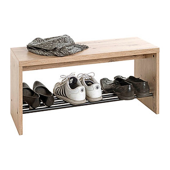 HAKU Möbel Schuhbank 37449 eiche-hell Holz 80,0 cm