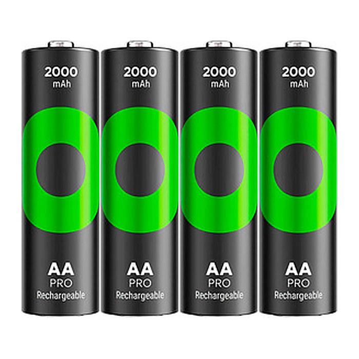 GP Akkus ReCyko+ PRO Ni-MH Mignon AA 2.000 mAh, 4 St.