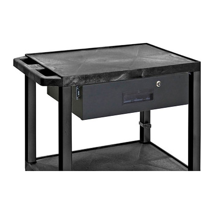 LUXOR Schublade schwarz 44,5 x 35,6 x 12,1 cm