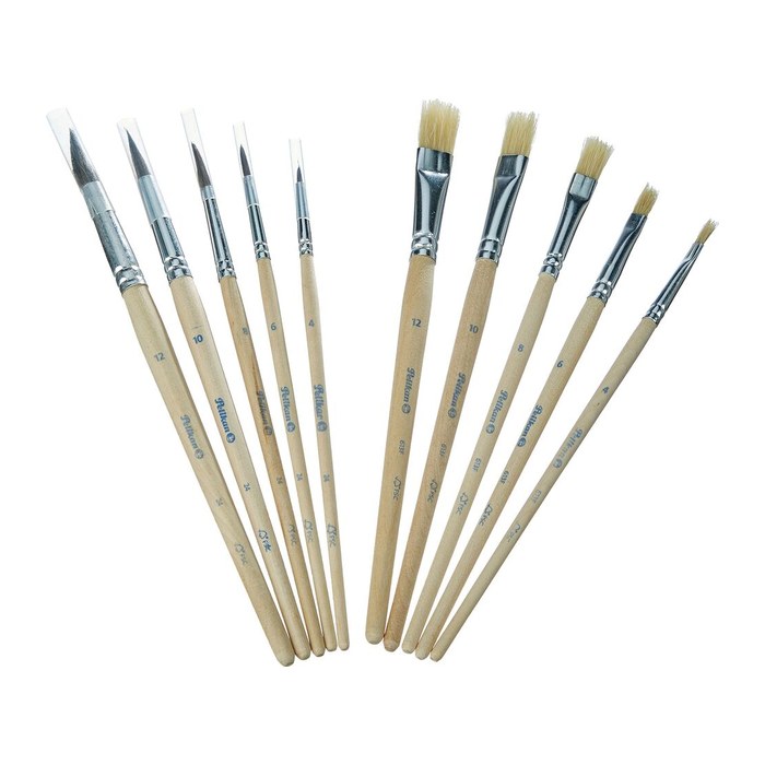 Pelikan Pinsel-Set Größe 4, 6, 8, 10, 12, 10-teilig