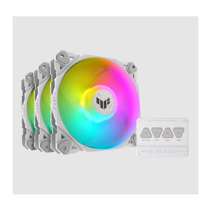 ASUS LÜFTER TUF Gaming TF120 ARGB 3in1 + Controller white