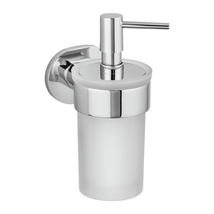 WENKO Seifenspender Maribor 25021100 silber Edelstahl, Glas 150,0 ml, 1 St.