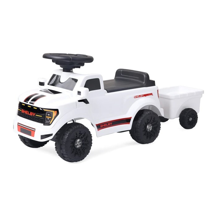Jamara Rutscher Shelby Ford F-150 Raptor mit Anhänger weiß