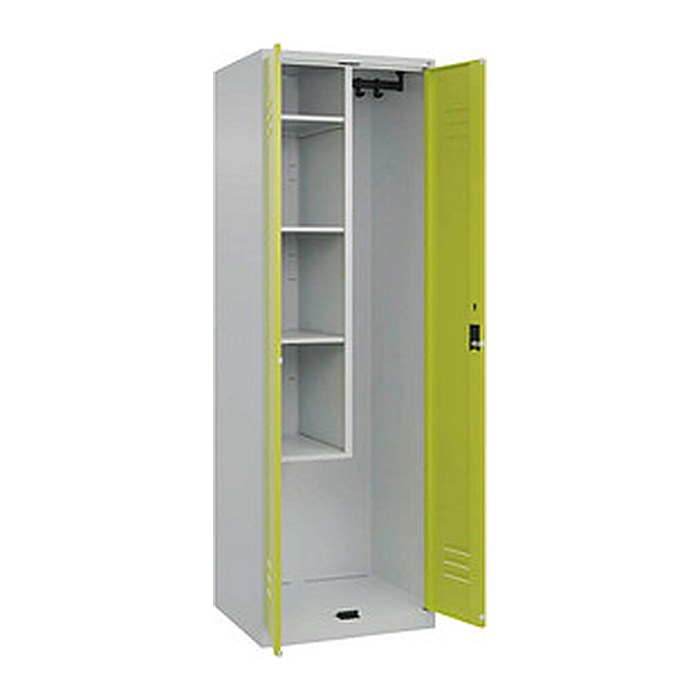 CP Putzmittelschrank Classic Plus 080100-00 S10022 lichtgrau, clowngrün 4 Fachböden 60,0 x 50,0 x 185,0 cm, aufgebaut, 1 St.