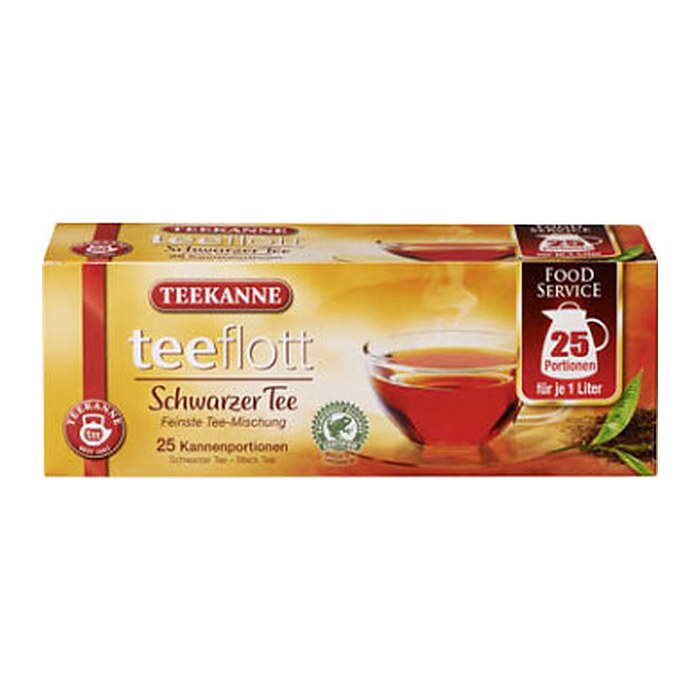 TEEKANNE teeflott Schwarztee Tee 25 Portionen