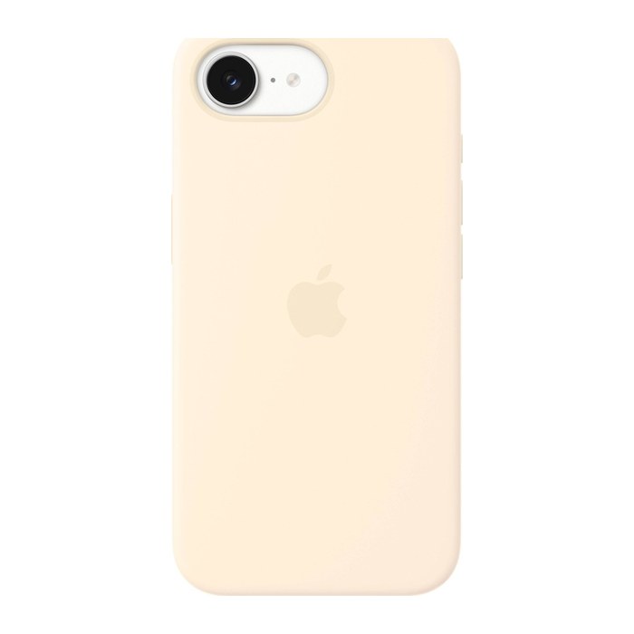 Apple Silikon Case mit MagSafe Handyhülle für Apple iPhone 17e vanille